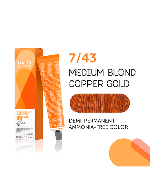 Vopsea demi-permanenta 60ml Londa Professional 7/43