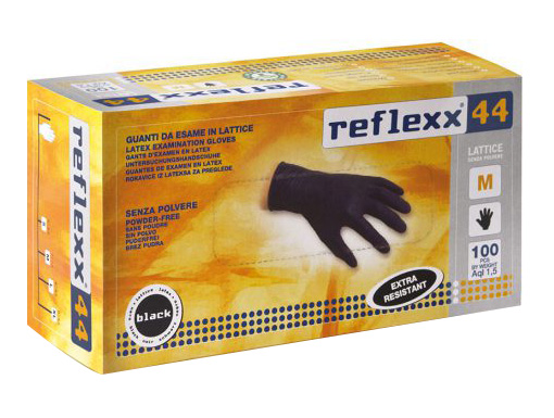 MANUSI PREMIUM NEGRE LATEX FARA PUDRA (100 BUC) MARIMEA L