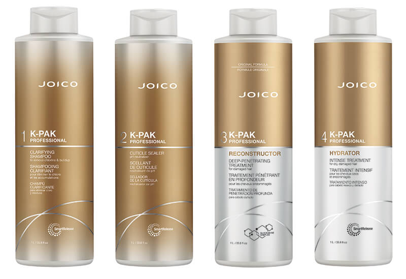 Tratament Reparator Profesional Joico K-PAK 4 Pasi 4×1000 ml – Repara & Reconstruieste Parul Deteriorat