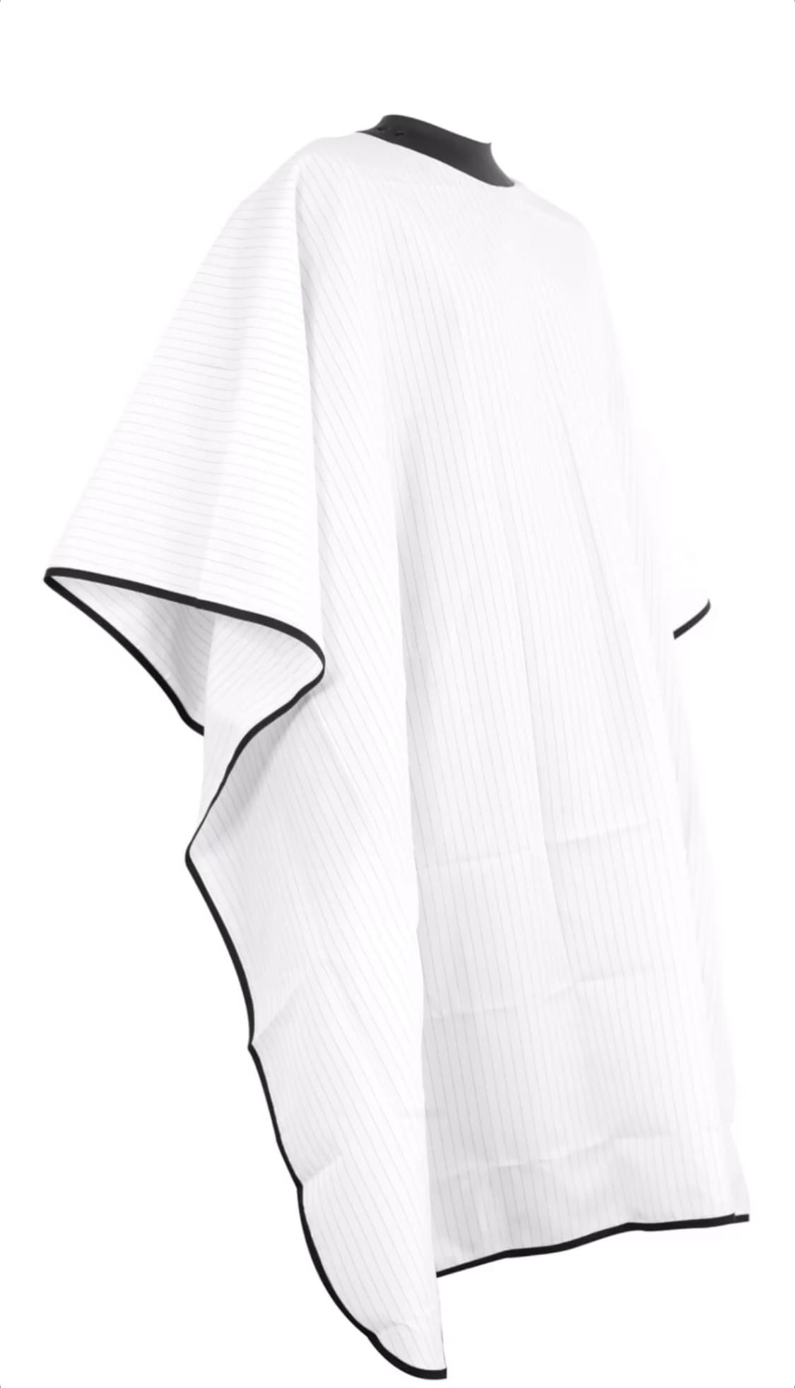 Pelerina cu guler de neopren Neocape Barber Pinstripe White