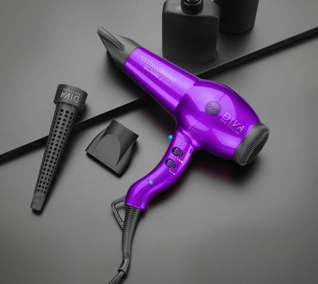 Uscator de par profesional Diva Ultima PRO 5000 – Violet