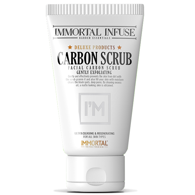 Scrub facial pentru toate tipurile de piele Immortal Infuse Carbon Scrub 150ml