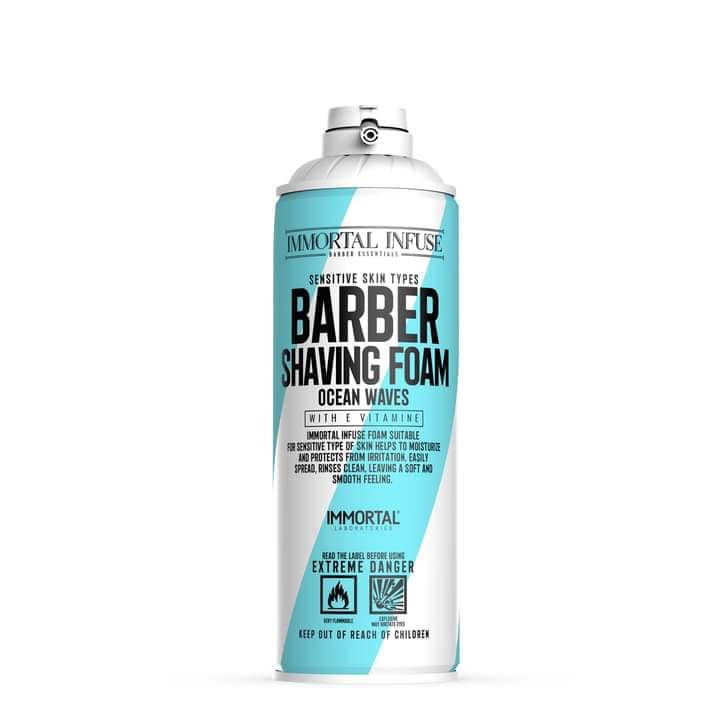 Immortal Infuse Barber Shaving Foam Sensitive Skin - spuma ras piele sensibila 500 ml