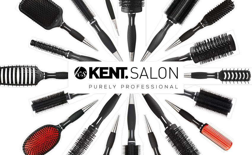 KENT Salon Pro UK -  Set 5 perii profesionale coafor invelis ceramic