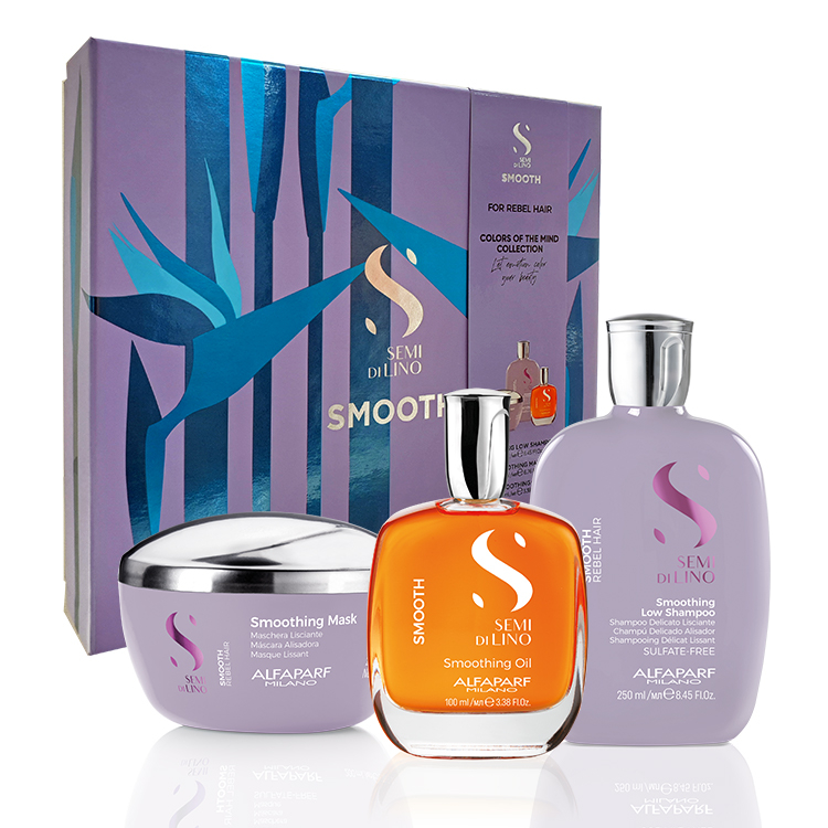Set netezire pentru par indisciplinat Alfaparf Milano Smooth