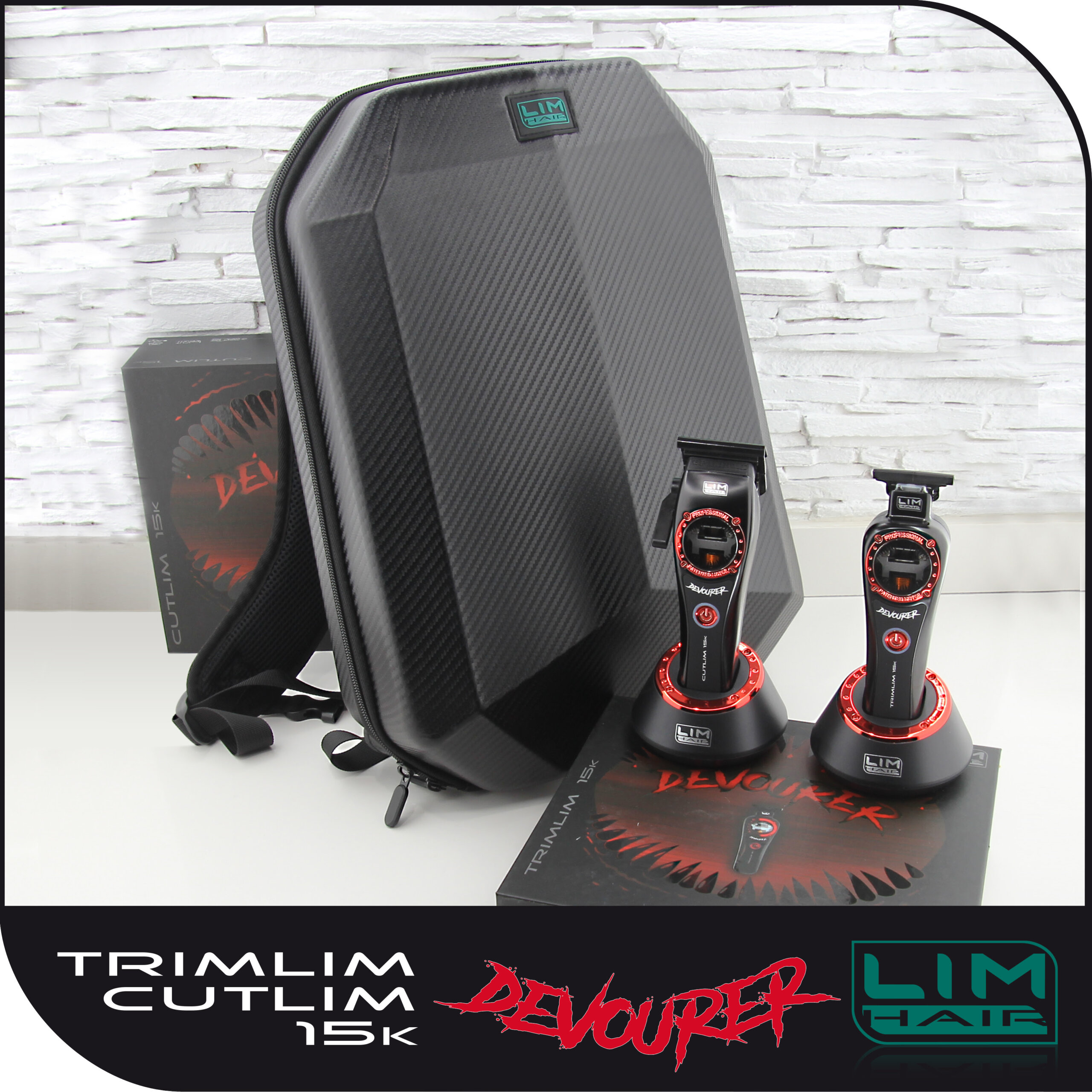 Cutlim & Trimlim Devourer 15K - set masina de tuns plus masina de contur - motor magnetic Vector 15000 RPM