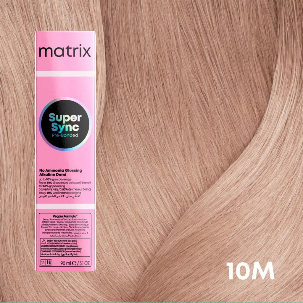 Vopsea de par fara amoniac 9.8 Matrix Professional Super Sync 90ml 10M