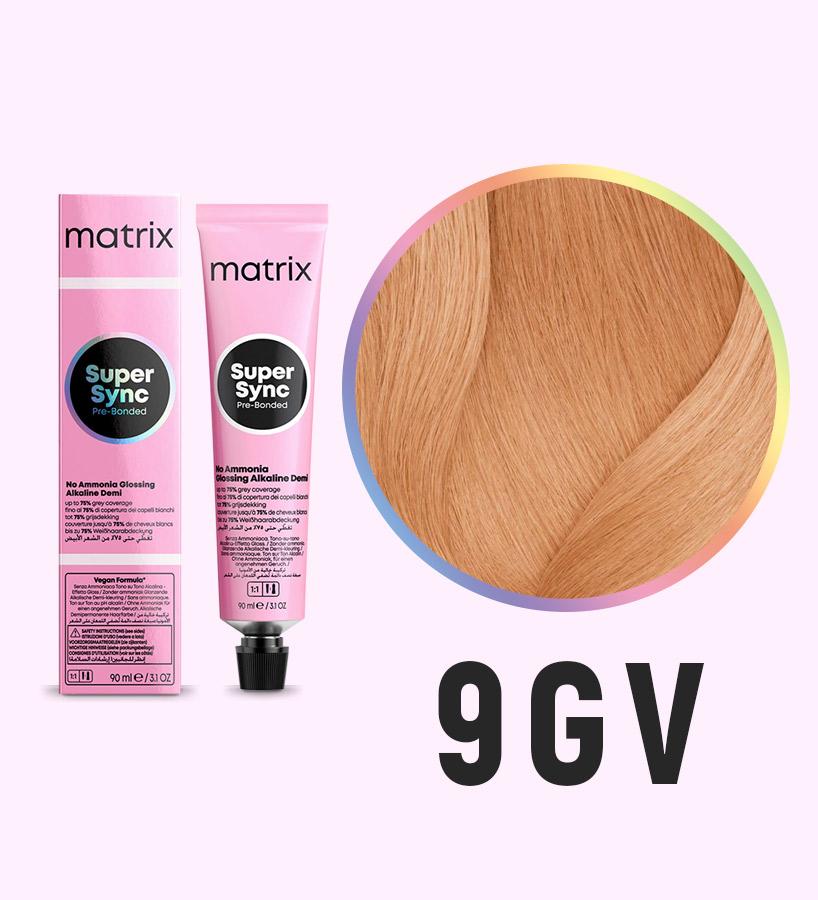 Vopsea de par fara amoniac Matrix Professional Super Sync 90ml 9GV