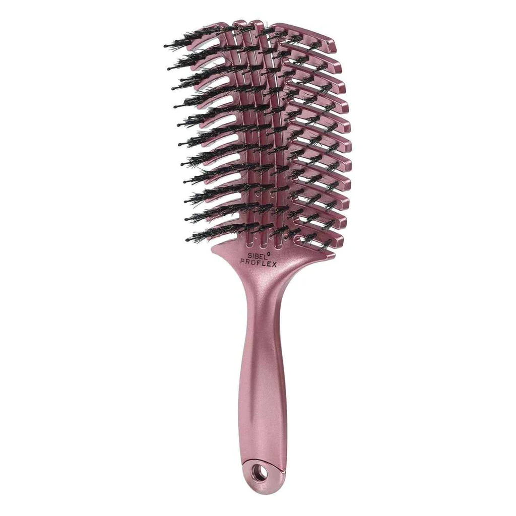 Perie de par curbata si ventilata Sibel PRO Flex (L) - rose gold
