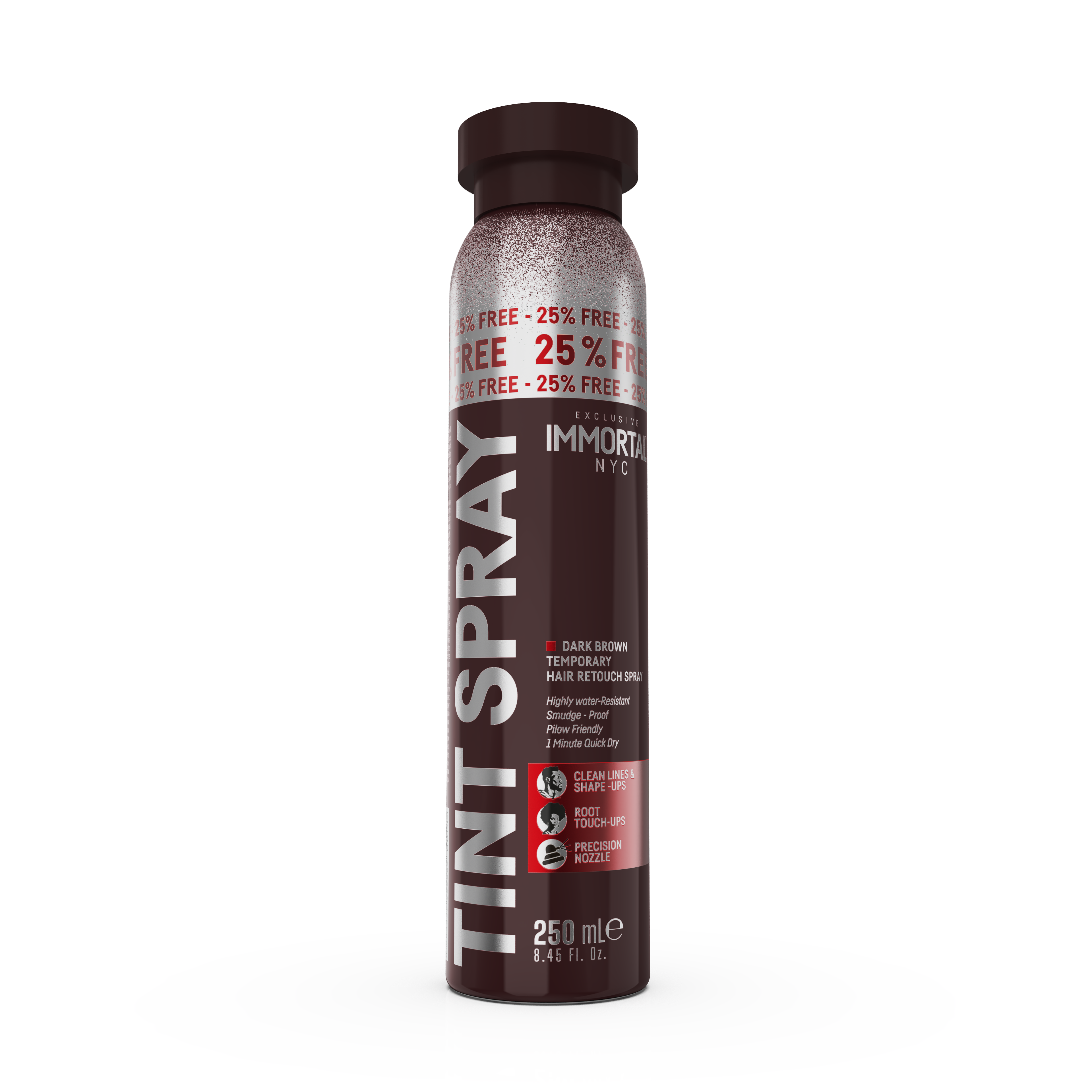Immortal NYC Tint Spray Dark Brown - spray umplere calvitie maro inchis 250ml