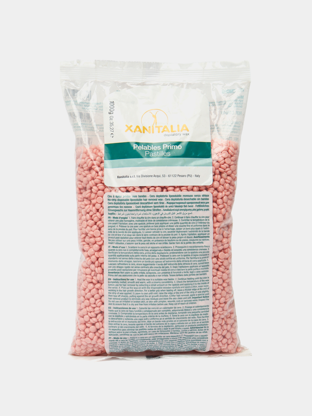 Xanitalia Ceara de epilat liposolubila, fara benzi, granule, roz 1000gr