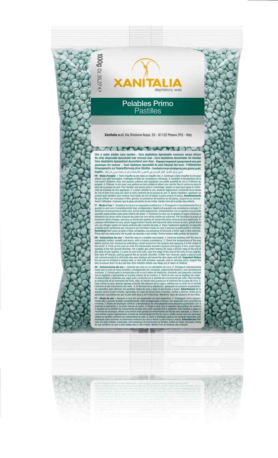 Xanitalia Ceara de epilat liposolubila, fara benzi, granule, aloe vera 1000gr