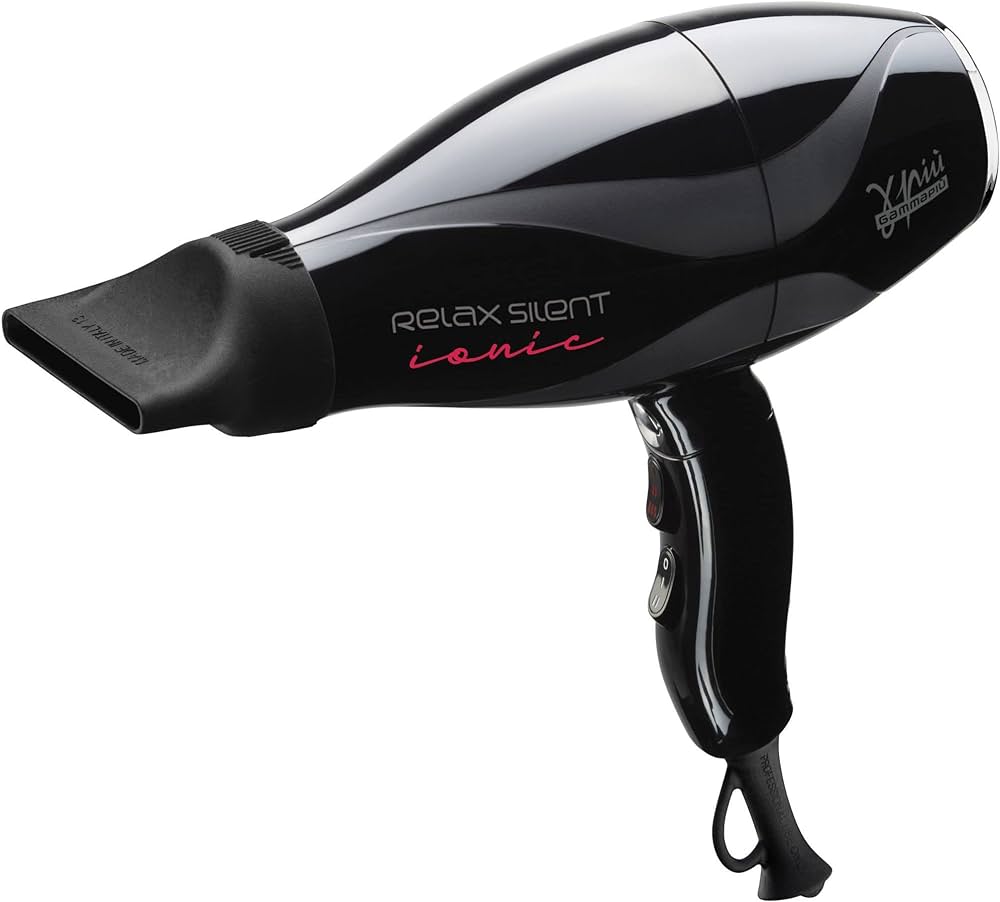 Gamma Piu Relax Silent Ionic Black- uscator de par profesional silentios 2100W