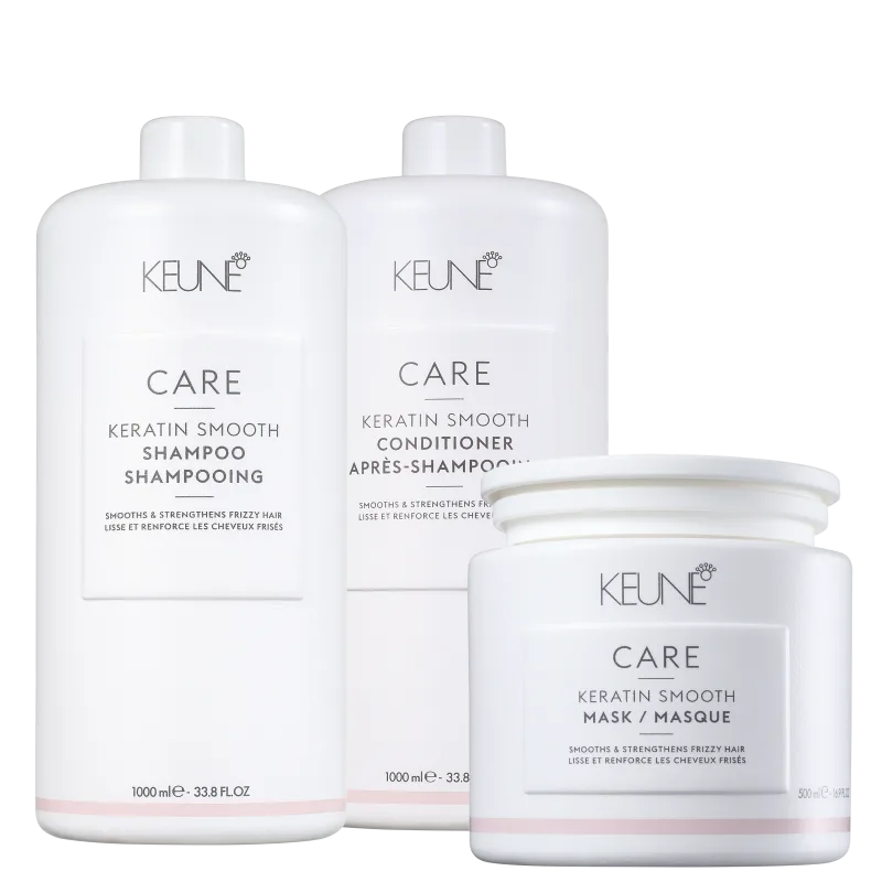 Set par deteriorat Keune Care Keratin Smooth Trio