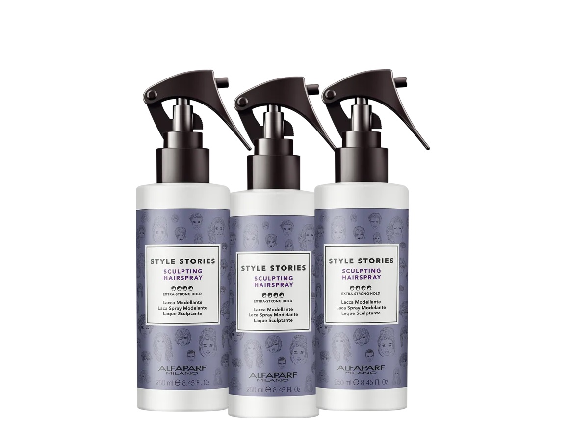 Pachet 3 x Fixativ Alfaparf Milano Style Stories Sculpting 250ml