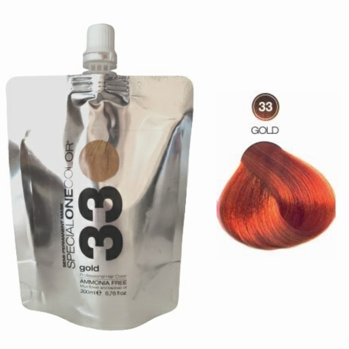 Masca de par nuantatoare fara amoniac Special One Color 33 Gold 200ml