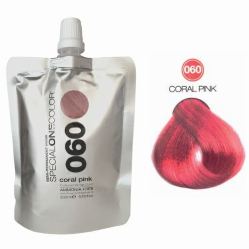 Masca de par nuantatoare fara amoniac Special One Color 060 Coral 200ml