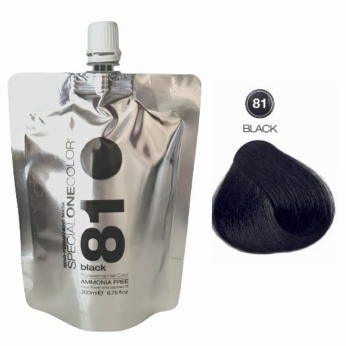 Masca de par nuantatoare fara amoniac Special One Color 81 Black 200ml