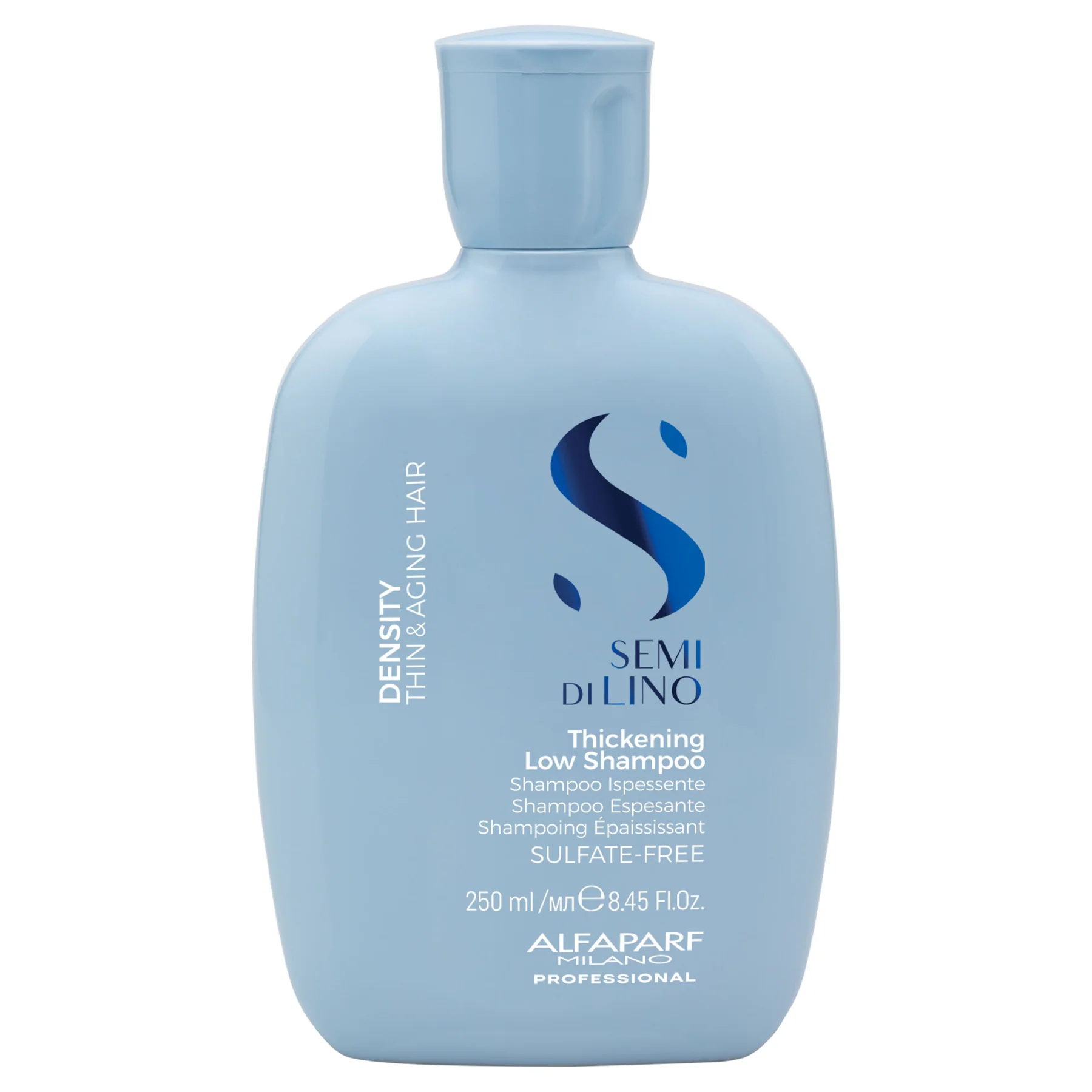 Alfaparf Milano Semi di Lino Density Thickening Low Shampoo 250ml – Sampon Densificator pentru Par Subtire si Imbatranit