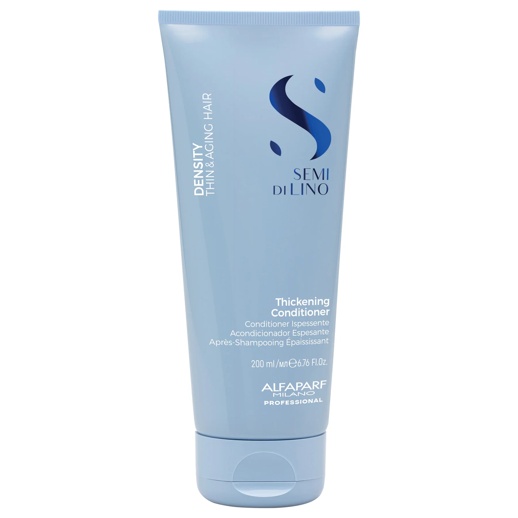 Alfaparf Milano Semi di Lino Density Thickening Conditioner 200ml – Balsam Densificator pentru Par Subțire siMatur
