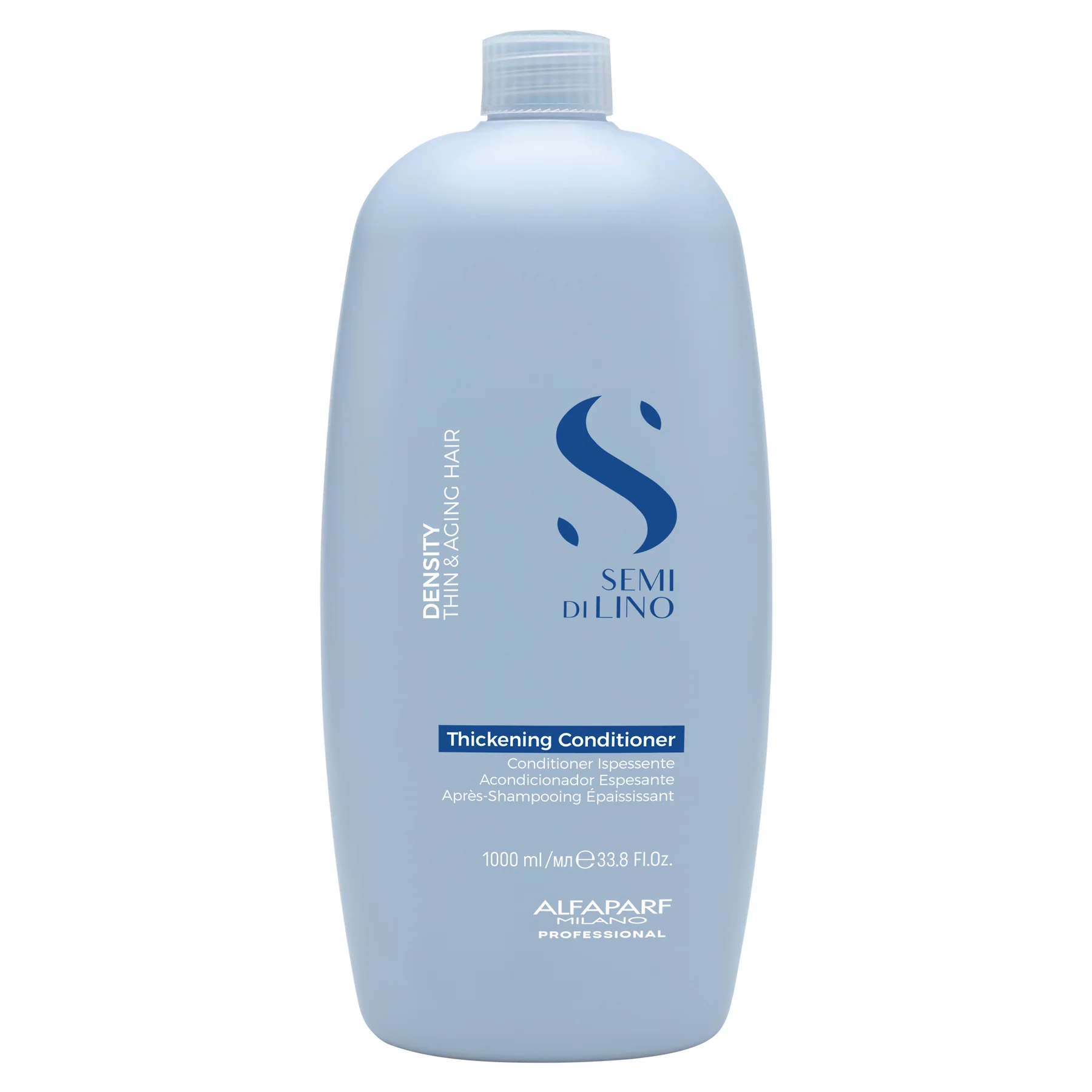 Alfaparf Milano Semi di Lino Density Thickening Conditioner 1000ml – Balsam Densificator pentru Par Subțire siMatur