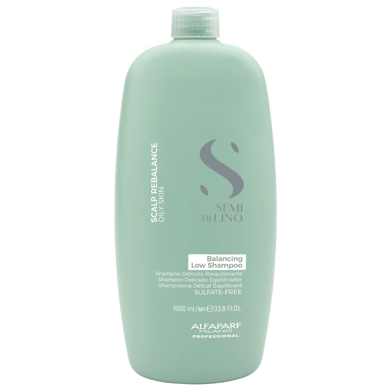 Alfaparf Milano Semi di Lino Scalp Rebalance Balancing Low Shampoo 1000ml – Sampon Echilibrant pentru Scalp Gras