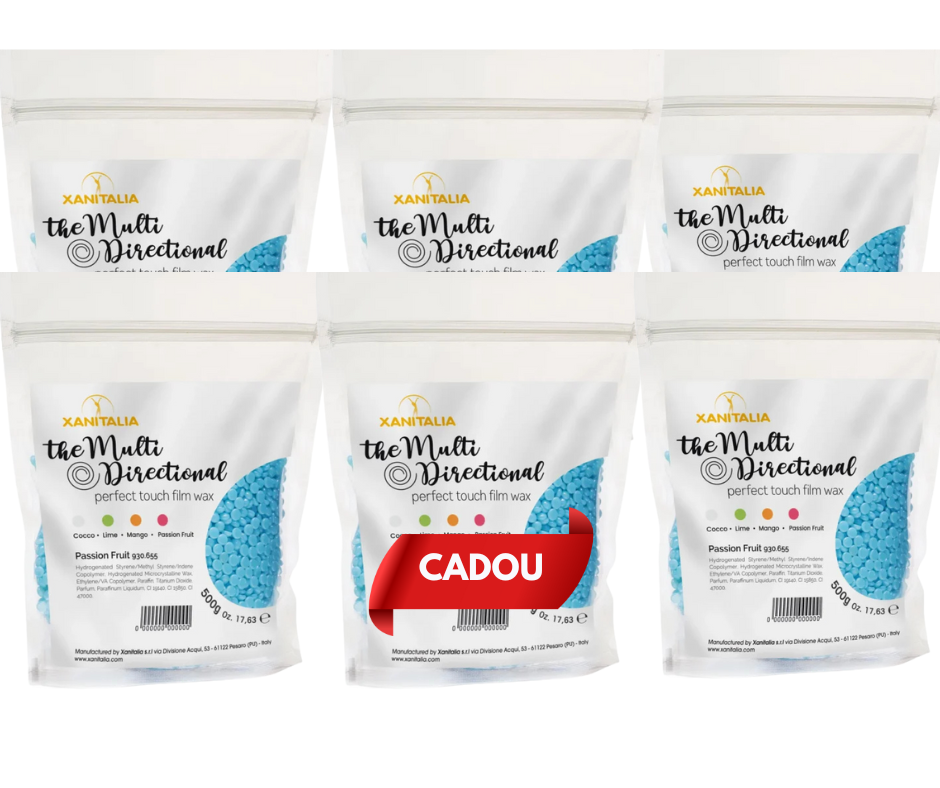 Pachet Promoțional Ceară Epilat Granule Turcoaz Caribbean Xanitalia 500g x 5 + 1 CADOU