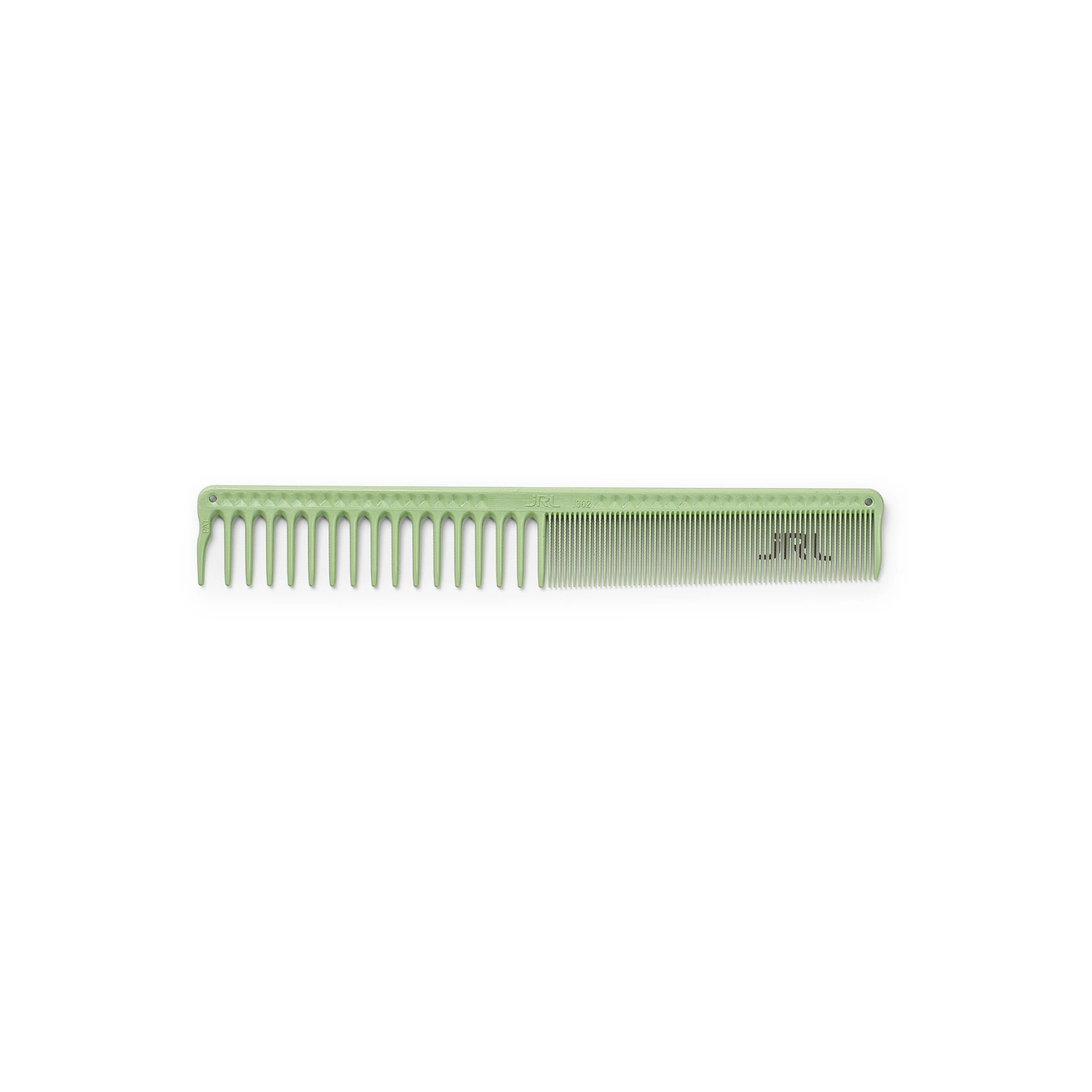 JRL Cutting Comb 302 Light Green  – pieptene profesional, dinți fini pentru păr scurt