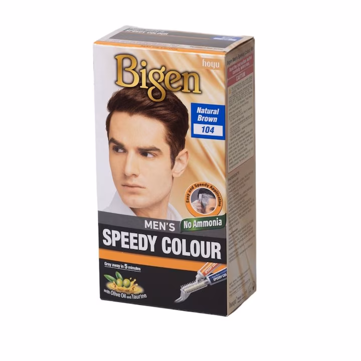 Vopsea profesionala de păr pentru barbati Bigen 104 Natural Brown –Maro Natural