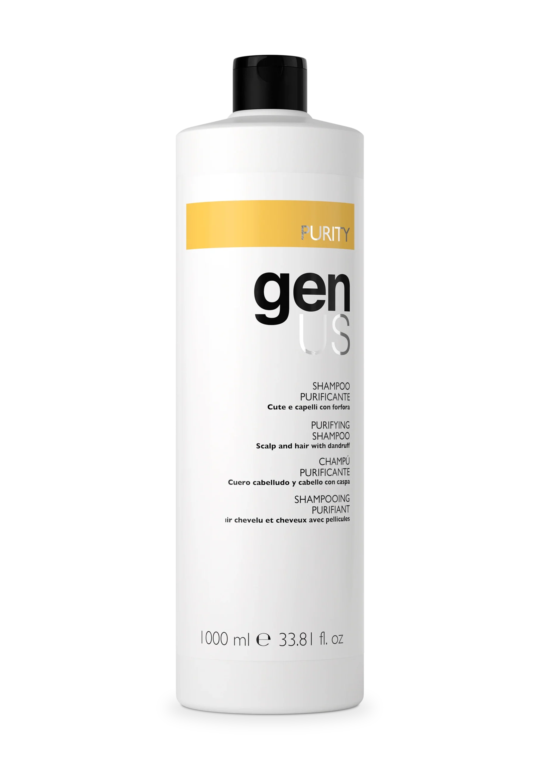GenUS Purity Purifying Shampoo – Sampon antimatreata pentru par si scalp | 1000 ml