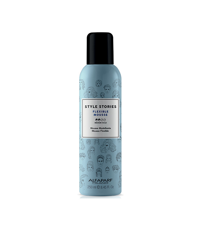 Fixativ de volum fixare flexibila Alfaparf Milano Style Stories Flexible Mousse 250ml